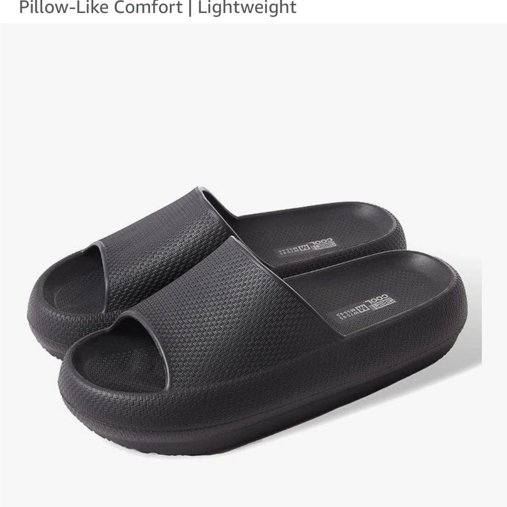 Black Slide Sandals